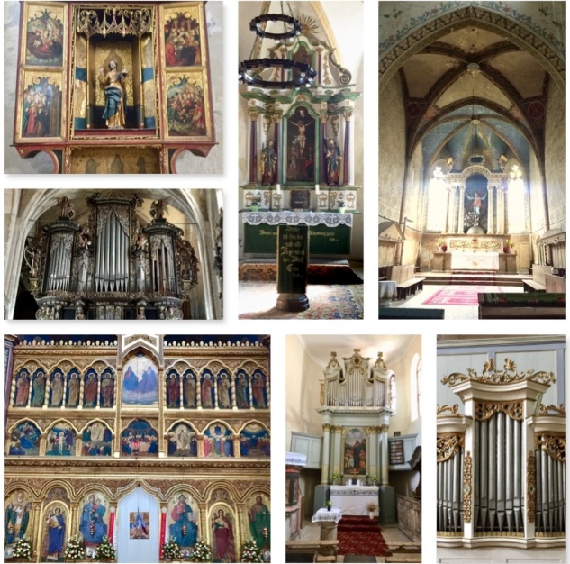 Organs & altars collage